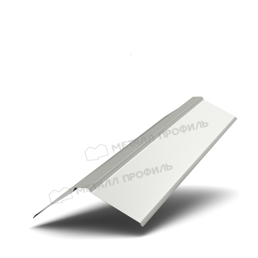 Планка конька плоского 120х120х2000 NormanMP (ПЭ-01-9002-0.5)